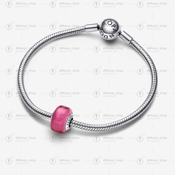 Pandora Pink Mini Murano Glass Charm - Picture 3 of 5